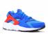 Huarache Run GS Yl Blue Tr Hyper Team Cblt Orange Photo 654275-400