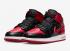 Air Jordan 1 Mid GS Bred Text Black Gym Red White DM9650-001