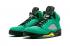 Original Air Jordan 5 Oregon Ducks Green Black Yellow Mens Sports Basketball Shoes 454803-535