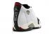 Air Jordan 14 Og 1998 Black Toe White Varsity Red 136011-101