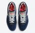 Denham x Nike Air Max 1 Blue Void Coastal Blue Vachetta Tan CW7603-400