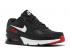 Nike Air Max 90 Gs Bred University Grey Dark Black Smoke White Red DH4349-001