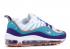 Nike Air Max 98 Gs Hornets Court Purple Terra Teal Blush Spirit BV4872-500