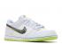 Nike Dunk Low GS 3d Swoosh Blue Volt White Blackened DV3478-100