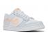 Nike Dunk Low Se GS 3d Swoosh Platinum Orange White Total Pure DR0171-100