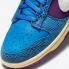 Undefeated x Nike SB Dunk Low SP 5 On It Dunk vs. AF1 Signal Blue Night Purple DH6508-400