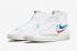 Nike SB Blazer Mid 77 Multi-Swoosh White Game Royal University Red Green Noise DN7996-101