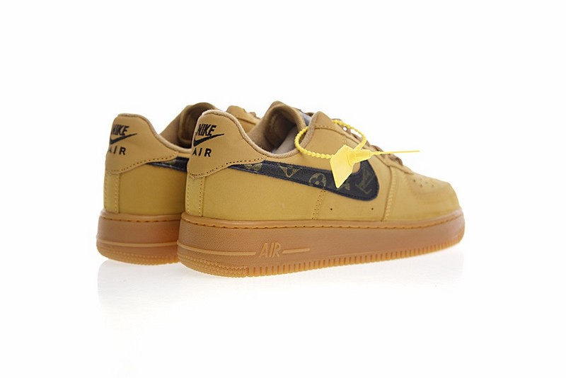 Louis vuitton x Nike Air Force 1 Low Wheat Authentic Shoes 882096-201 - Sepsale