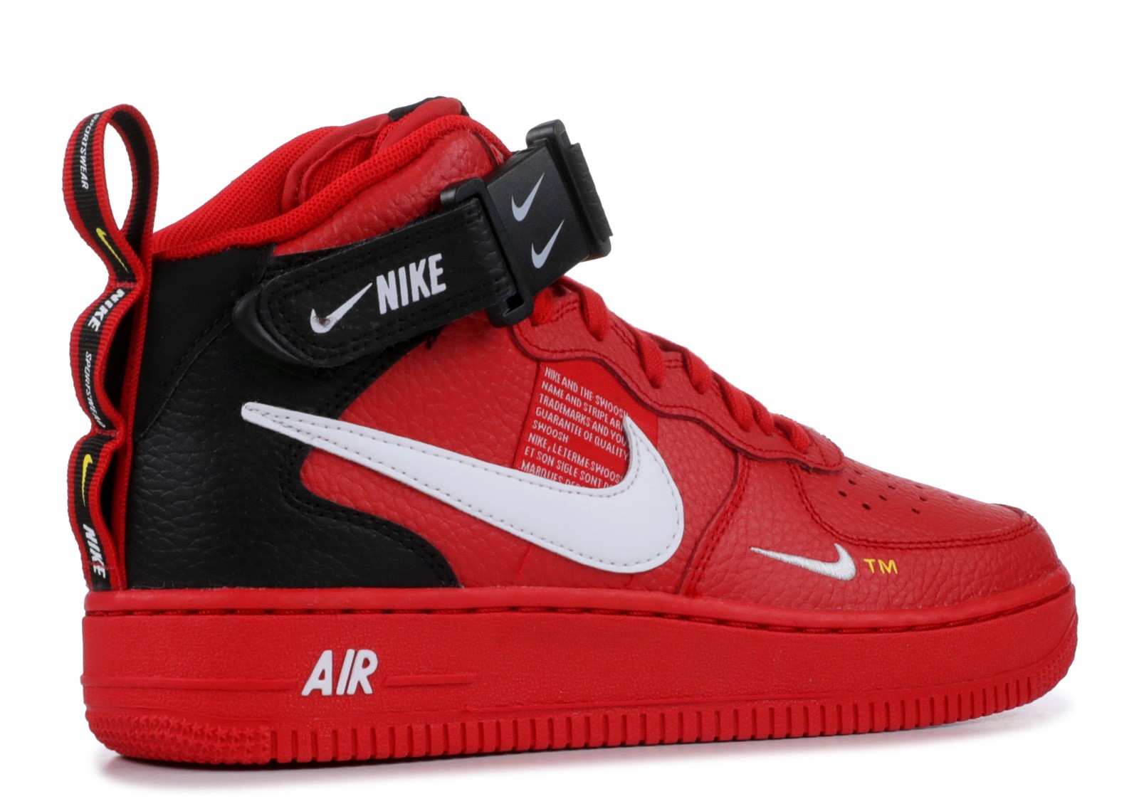 air force 1 mid 07 lv8 rosse