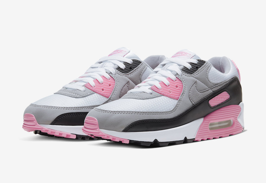 Nike WMNS Air Max 90 Rose Pink White Particle Grey CD0881-101 - Sepsale
