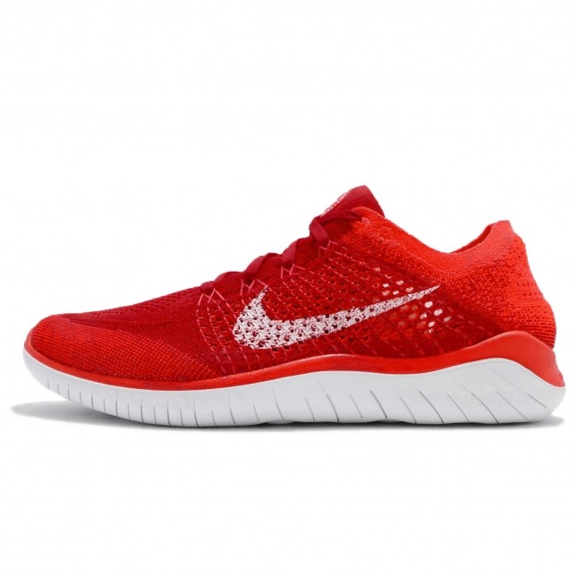 Nike Free RN Flyknit 2018 University Red White 942838-601 - Sepsale