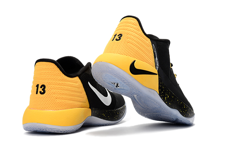 paul george black and yellow shoes 