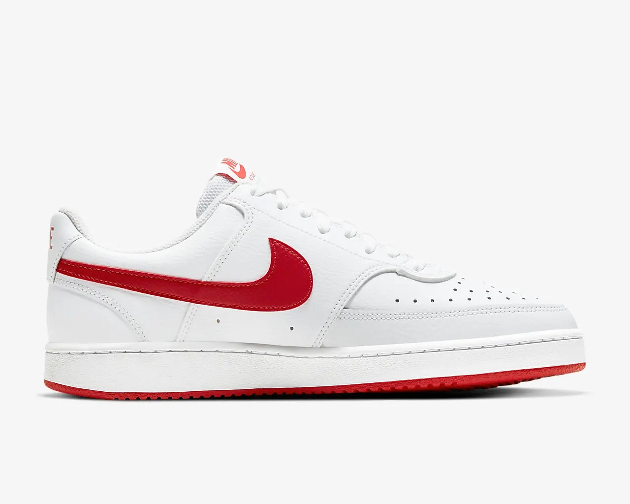 NikeCourt Vision Low White University Red Shoes CD5463-102 - Sepsale