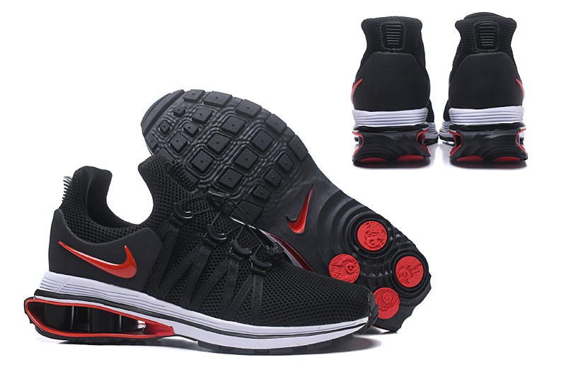 nike shox gravity black red