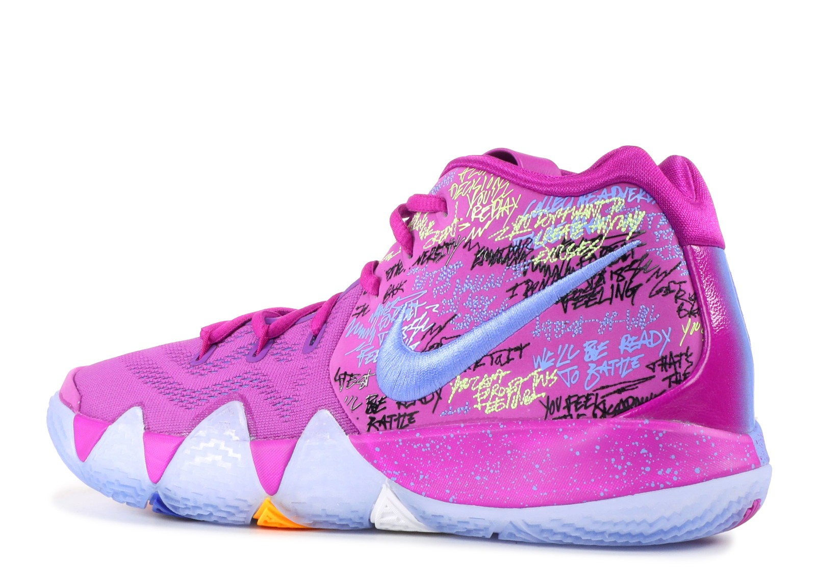 Nike Kyrie 4 EP GS IV Confetti Multi Color Purple Green Limited Kids ...