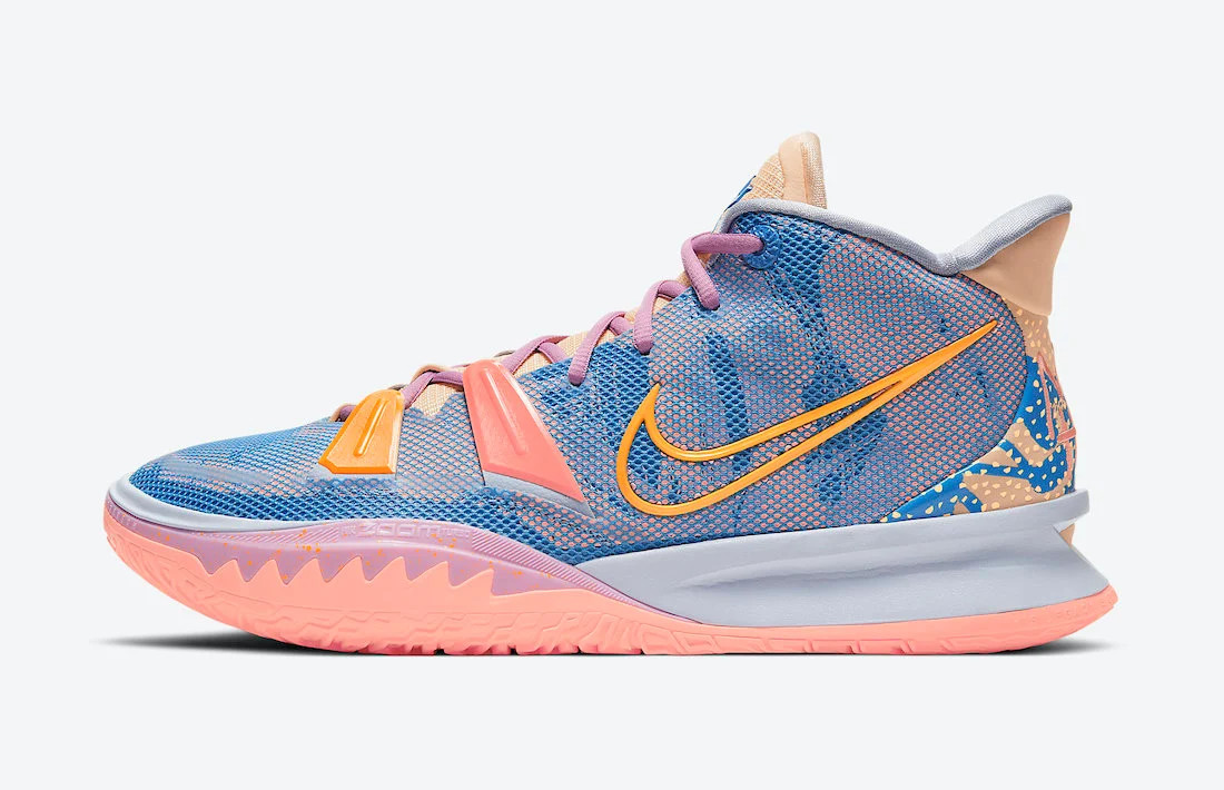 Nike Zoom Kyrie 7 Expressions Blue Orange Pink Yellow DC0589-003 - Sepsale