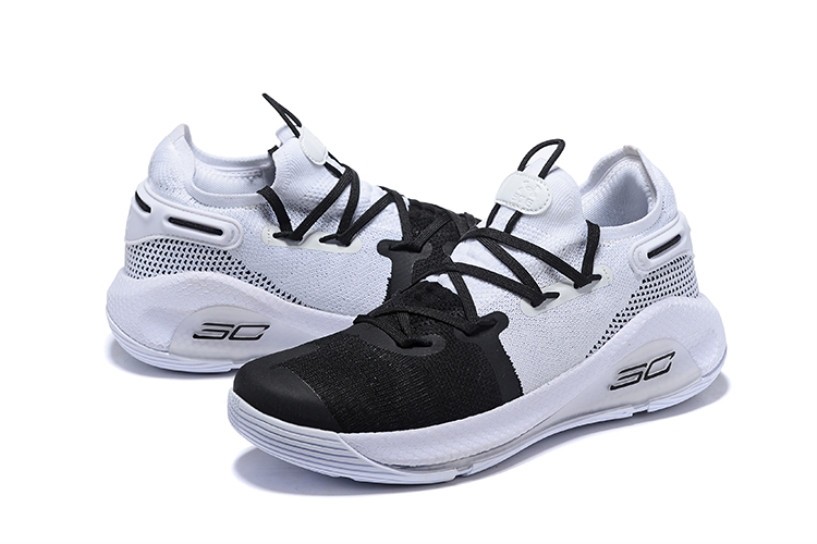 Under Armour Curry 6 White Black Silver 